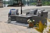 Double Seat Winter Necessity Outdoor Gas Fire Pit Sofa Set