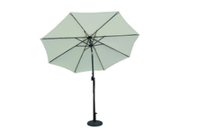 PLU-001-W/White LED Garden Market Umbrella 