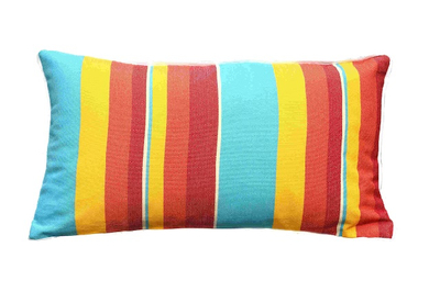Cushion-1/Colorful Striped Rectangular Back Cushion
