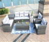 PAS-1504/ 6PCS Detachable Outdoor Rattan Sofa Sets