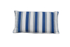 Cushion-9/Blue and and White Striped Rectangular Back Cushion